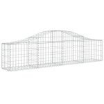 Cesti Gabbioni ad Arco 6 pz 200x30x40/60 cm Ferro Zincato - immagine 3