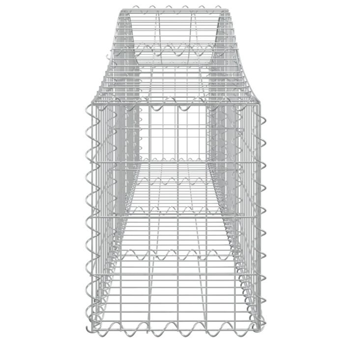 Cesti Gabbioni ad Arco 6 pz 200x30x40/60 cm Ferro Zincato - immagine 4