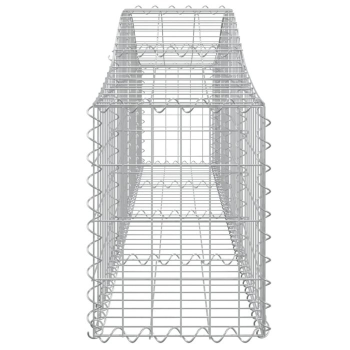 Cesti Gabbioni ad Arco 9 pz 200x30x40/60 cm Ferro Zincato - immagine 4