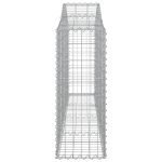 Cesti Gabbioni ad Arco 8 pz 200x30x80/100 cm Ferro Zincato - immagine 4
