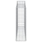 Cesti Gabbioni ad Arco 4 pz 200x30x100/120 cm Ferro Zincato - immagine 4
