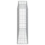 Cesti Gabbioni ad Arco 5 pz 200x30x100/120 cm Ferro Zincato - immagine 4
