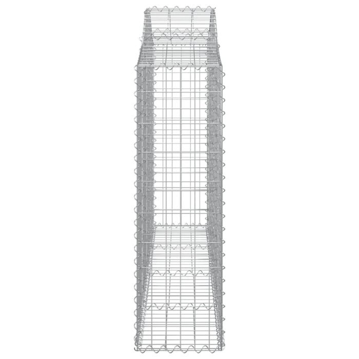 Cesti Gabbioni ad Arco 5 pz 200x30x100/120 cm Ferro Zincato - immagine 4