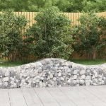 Cesti Gabbioni ad Arco 9 pz 200x50x40/60 cm Ferro Zincato - immagine 2