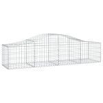 Cesti Gabbioni ad Arco 11 pz 200x50x40/60 cm Ferro Zincato - immagine 3