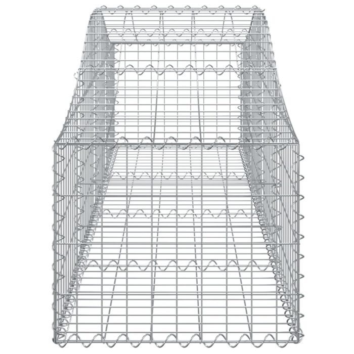 Cesti Gabbioni ad Arco 11 pz 200x50x40/60 cm Ferro Zincato - immagine 4