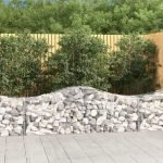 Cesti Gabbioni ad Arco 6 pz 200x50x60/80 cm Ferro Zincato - immagine 2