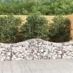 Cesti Gabbioni ad Arco 10 pz 200x50x60/80 cm Ferro Zincato - immagine 2