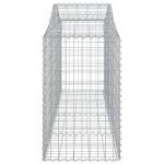 Cesti Gabbioni ad Arco 5 pz 200x50x80/100 cm Ferro Zincato - immagine 4