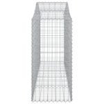 Cesti Gabbioni ad Arco 5 pz 200x50x100/120 cm Ferro Zincato - immagine 4