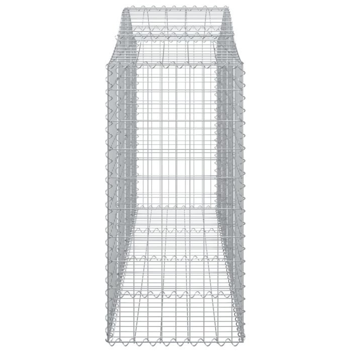 Cesti Gabbioni ad Arco 5 pz 200x50x100/120 cm Ferro Zincato - immagine 4