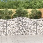Cesti Gabbioni ad Arco 7 pz 200x50x100/120 cm Ferro Zincato - immagine 2