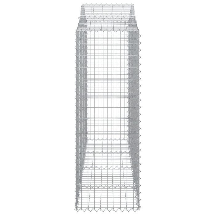 Cesti Gabbioni ad Arco 3 pz 200x50x140/160 cm Ferro Zincato - immagine 4