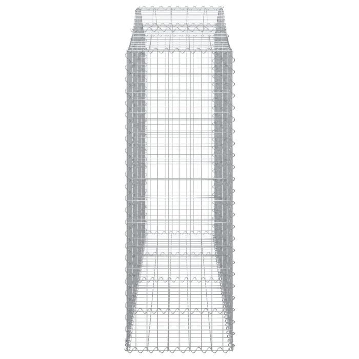 Cesti Gabbioni ad Arco 5 pz 200x50x140/160 cm Ferro Zincato - immagine 4