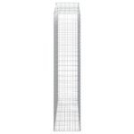 Cesti Gabbioni ad Arco 2 pz 200x50x220/240 cm Ferro Zincato - immagine 4
