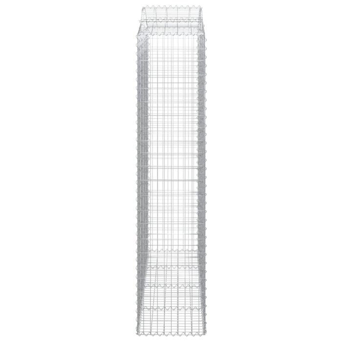 Cesti Gabbioni ad Arco 2 pz 200x50x220/240 cm Ferro Zincato - immagine 4