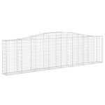 Cesti Gabbioni ad Arco 3 pz 400x30x100/120 cm Ferro Zincato - immagine 3