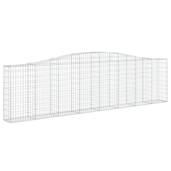Cesti Gabbioni ad Arco 3 pz 400x30x100/120 cm Ferro Zincato - immagine 3
