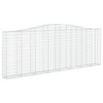 Cesti Gabbioni ad Arco 2 pz 400x30x140/160 cm Ferro Zincato - immagine 3