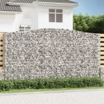 Cesti Gabbioni ad Arco 2 pz 400x30x220/240 cm Ferro Zincato - immagine 2
