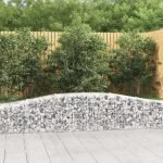 Cesti Gabbioni ad Arco 6 pz 400x50x40/60 cm Ferro Zincato - immagine 2