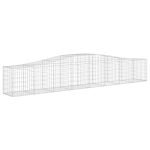 Cesti Gabbioni ad Arco 3 pz 400x50x60/80 cm Ferro Zincato - immagine 3