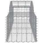 Cesti Gabbioni ad Arco 11 pz 200x50x40/60 cm Ferro Zincato - immagine 4