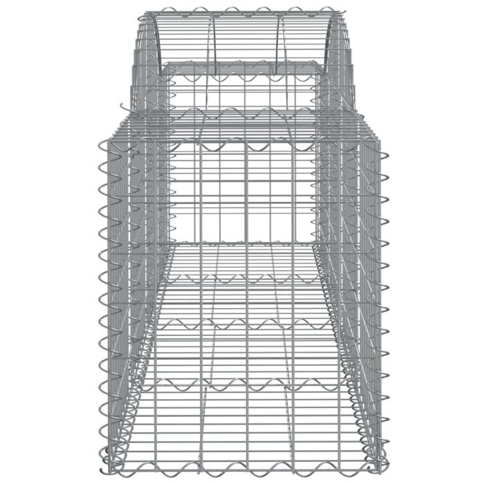 Cesti Gabbioni ad Arco 9 pz 200x50x60/80 cm Ferro Zincato - immagine 4