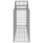 Cesti Gabbioni ad Arco 8 pz 200x50x80/100 cm Ferro Zincato - immagine 4