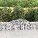 Cesti Gabbioni ad Arco 7 pz 300x30x60/80 cm Ferro Zincato - immagine 2