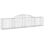 Cesti Gabbioni ad Arco 8 pz 300x30x60/80 cm Ferro Zincato - immagine 3