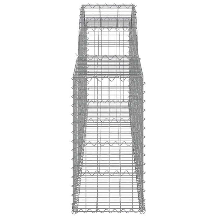 Cesti Gabbioni ad Arco 8 pz 300x30x60/80 cm Ferro Zincato - immagine 4