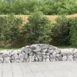 Cesti Gabbioni ad Arco 5 pz 300x50x40/60 cm Ferro Zincato - immagine 2