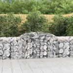 Cesti Gabbioni ad Arco 6 pz 300x50x80/100 cm Ferro Zincato - immagine 2