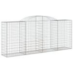 Cesti Gabbioni ad Arco 3 pz 300x50x120/140 cm Ferro Zincato - immagine 3