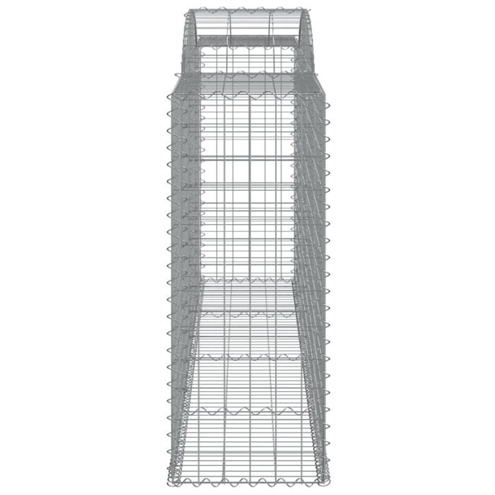 Cesti Gabbioni ad Arco 3 pz 300x50x120/140 cm Ferro Zincato - immagine 4
