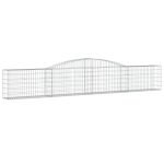 Cesti Gabbioni ad Arco 5 pz 400x30x60/80 cm Ferro Zincato - immagine 3