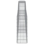 Cesti Gabbioni ad Arco 3 pz 400x30x80/100 cm Ferro Zincato - immagine 4
