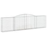 Cesti Gabbioni ad Arco 3 pz 400x30x100/120 cm Ferro Zincato - immagine 3
