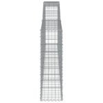 Cesti Gabbioni ad Arco 3 pz 400x30x100/120 cm Ferro Zincato - immagine 4