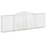 Cesti Gabbioni ad Arco 2 pz 400x30x120/140 cm Ferro Zincato - immagine 3