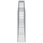 Cesti Gabbioni ad Arco 2 pz 400x30x120/140 cm Ferro Zincato - immagine 4