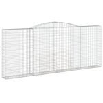 Cesti Gabbioni ad Arco 2 pz 400x30x160/180 cm Ferro Zincato - immagine 3