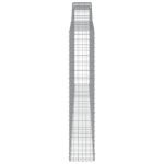 Cesti Gabbioni ad Arco 2 pz 400x30x160/180 cm Ferro Zincato - immagine 4