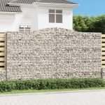 Cesti Gabbioni ad Arco 2 pz 400x30x220/240 cm Ferro Zincato - immagine 2
