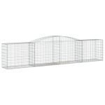 Cesti Gabbioni ad Arco 3 pz 400x50x80/100 cm Ferro Zincato - immagine 3