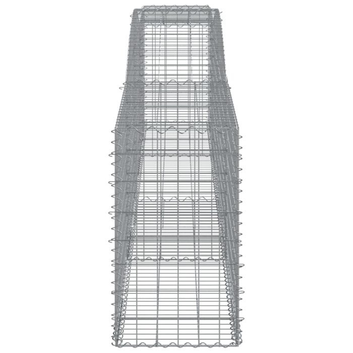Cesti Gabbioni ad Arco 3 pz 400x50x80/100 cm Ferro Zincato - immagine 4